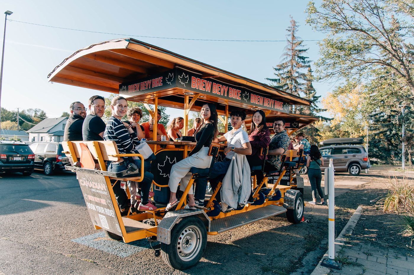 The Norwood Dental Centre team on a community food tour through Edmonton